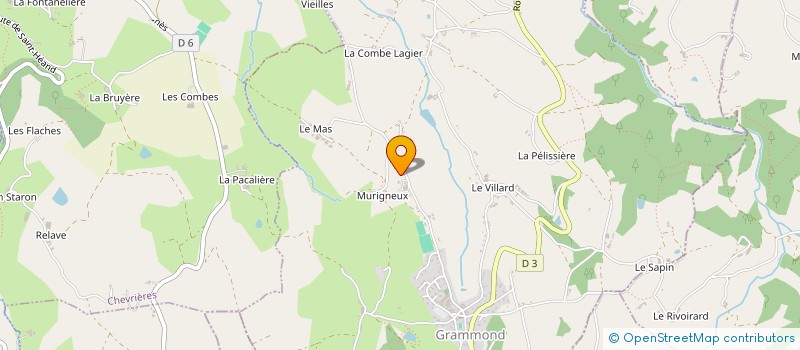 localisation de l'entreprise MADAME SANDRINE PALLANDRE  GRAMMOND