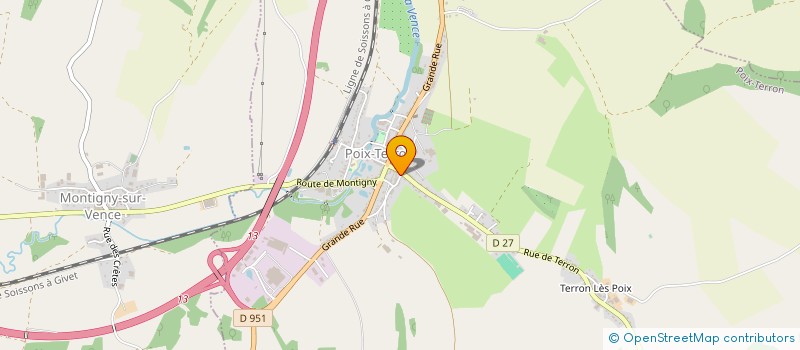 localisation de l'entreprise MADAME SANDRINE PANDREAU  POIX-TERRON