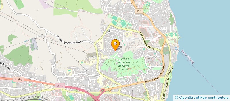 localisation de l'entreprise MADAME SANDRINE PAOLI  MARTIGUES