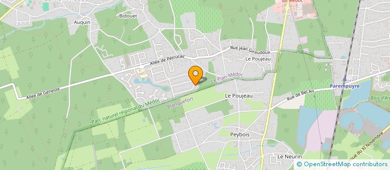 localisation de l'entreprise MADAME SANDRINE PARAUD  LE PIAN-MEDOC