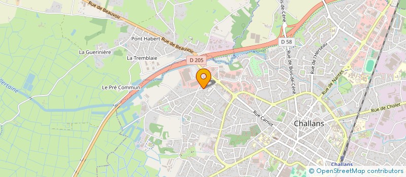 localisation de l'entreprise MADAME SANDRINE PAREIGE à CHALLANS