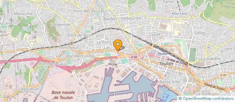 localisation de l'entreprise MADAME SANDRINE PARENT  TOULON