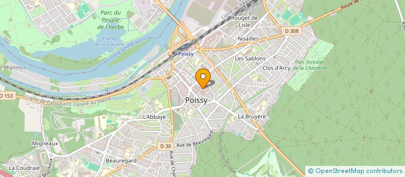 localisation de l'entreprise MADAME SANDRINE PARTOUCHE  POISSY