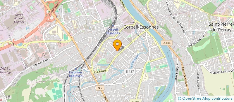 localisation de l'entreprise MADAME SANDRINE PASQUIER  CORBEIL-ESSONNES