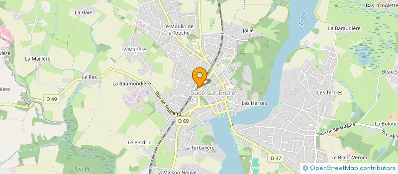 localisation de l'entreprise MADAME SANDRINE PASQUIER  SUCE-SUR-ERDRE