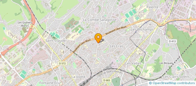 localisation de l'entreprise MADAME SANDRINE PASQUIER à BESANCON