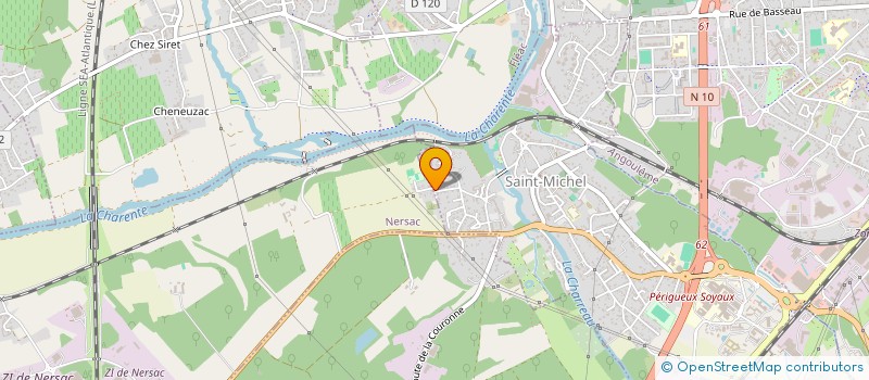 localisation de l'entreprise MADAME SANDRINE PATRAC  NERSAC