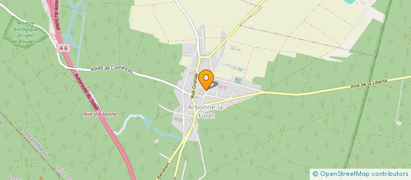 localisation de l'entreprise MADAME SANDRINE PATRON  ARBONNE-LA-FORET