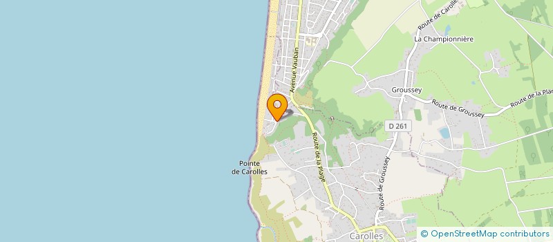 localisation de l'entreprise MADAME SANDRINE PATTE  CAROLLES