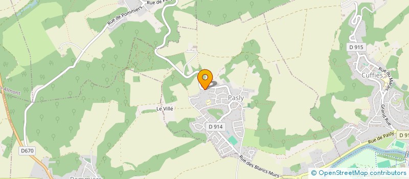 localisation de l'entreprise MADAME SANDRINE PAWLOWSKI  PASLY