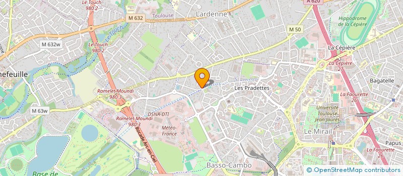 localisation de l'entreprise MADAME SANDRINE PAYET à TOULOUSE