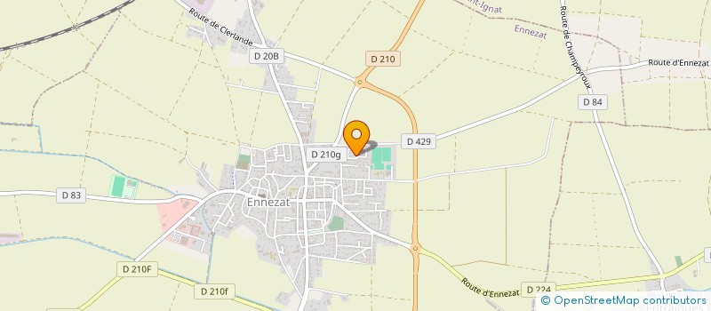 localisation de l'entreprise MADAME SANDRINE PEAN  ENNEZAT