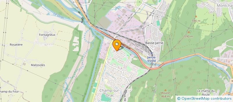 localisation de l'entreprise MADAME SANDRINE PELLETIER  CHAMP-SUR-DRAC