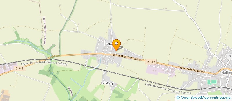 localisation de l'entreprise MADAME SANDRINE PELLETIER  NALLIERS