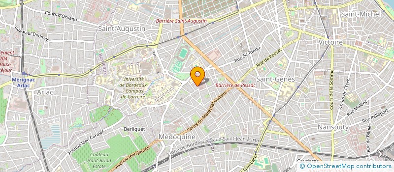 localisation de l'entreprise MADAME SANDRINE PELLIER  BORDEAUX