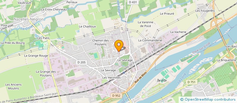localisation de l'entreprise MADAME SANDRINE PELTIER à POCE-SUR-CISSE