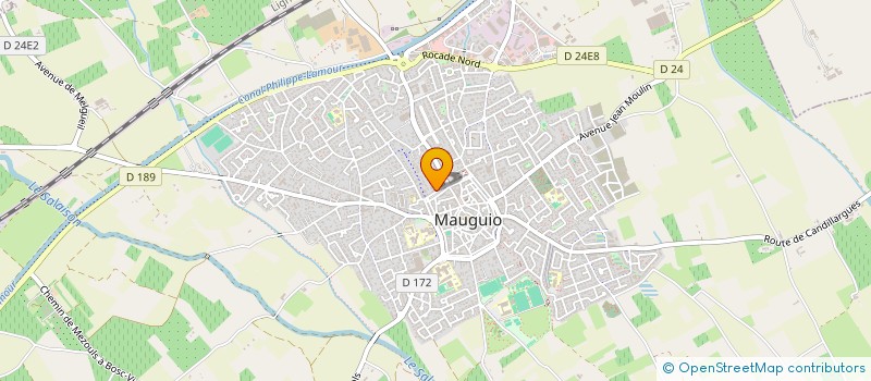 localisation de l'entreprise MADAME SANDRINE PEPIN  MAUGUIO