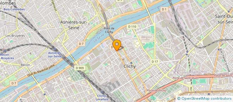 localisation de l'entreprise MADAME SANDRINE PERALDI-DEYBER à CLICHY