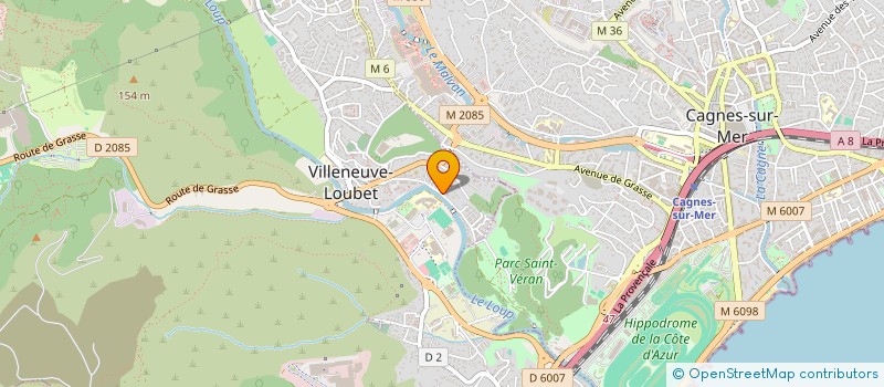 localisation de l'entreprise MADAME SANDRINE PEREIRA DO CONTO  VILLENEUVE-LOUBET