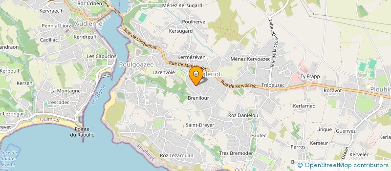 localisation de l'entreprise MADAME SANDRINE PERENNOU  PLOUHINEC