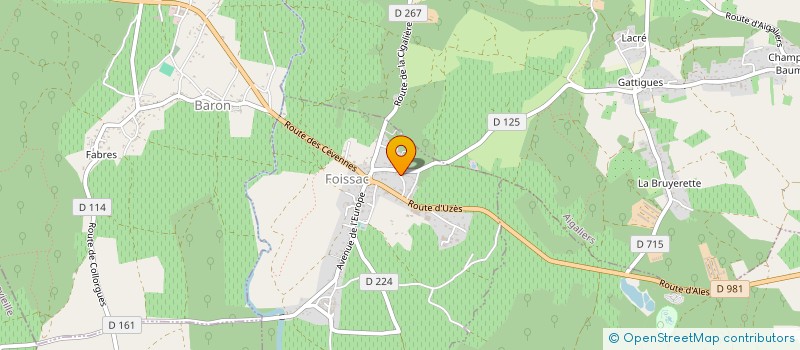 localisation de l'entreprise MADAME SANDRINE PEREZ  FOISSAC