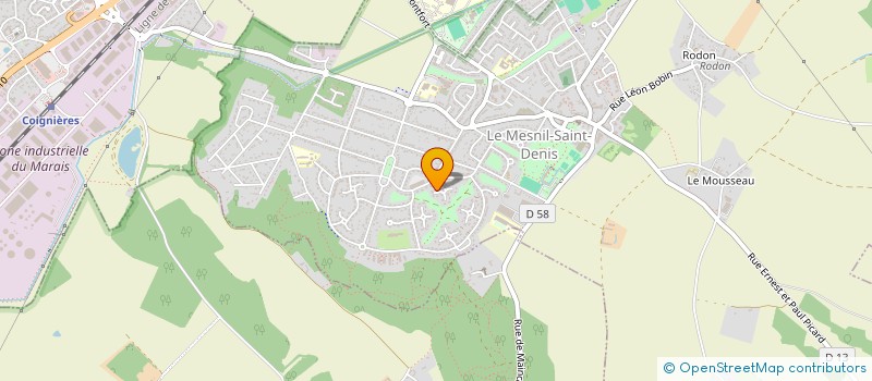 localisation de l'entreprise MADAME SANDRINE PEREZ à LE MESNIL-SAINT-DENIS