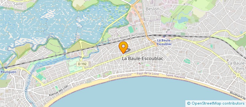 localisation de l'entreprise MADAME SANDRINE PEREZ à LA BAULE-ESCOUBLAC