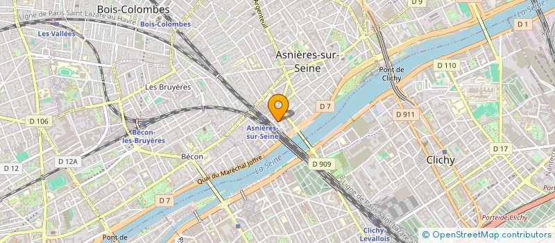 localisation de l'entreprise MADAME SANDRINE PEREZ  ASNIERES-SUR-SEINE