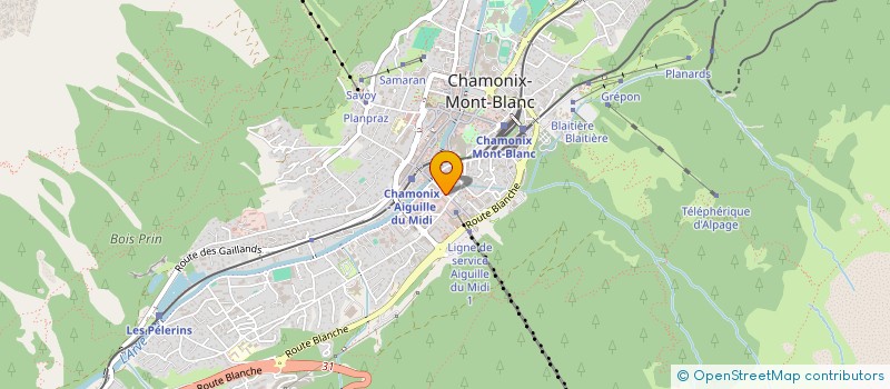 localisation de l'entreprise MADAME SANDRINE PERIE  CHAMONIX-MONT-BLANC