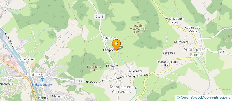 localisation de l'entreprise MADAME SANDRINE PERISSE à MONTJOIE-EN-COUSERANS