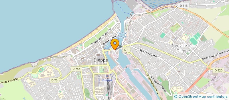 localisation de l'entreprise MADAME SANDRINE PERMENTIER  DIEPPE