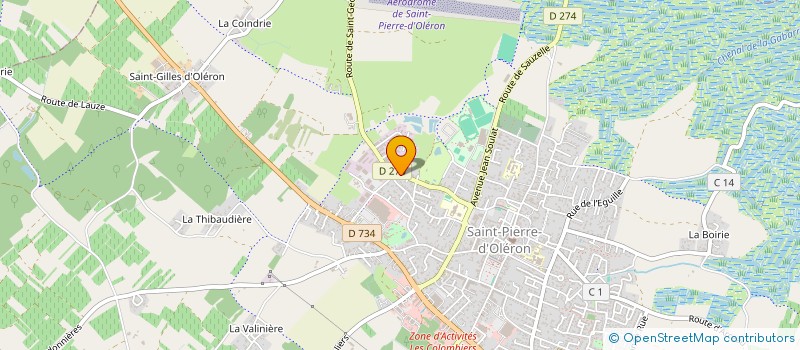 localisation de l'entreprise MADAME SANDRINE PERREAUT  SAINT-PIERRE-D'OLERON