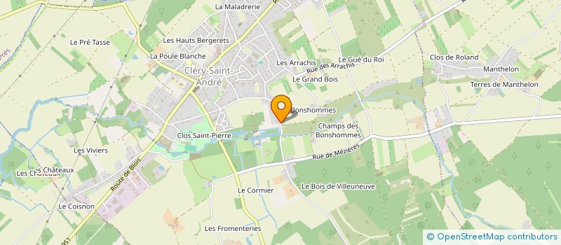 localisation de l'entreprise MADAME SANDRINE PERRET à CLERY-SAINT-ANDRE