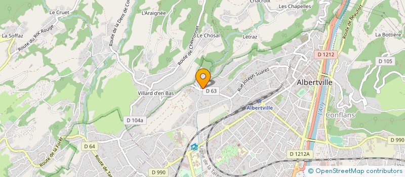 localisation de l'entreprise MADAME SANDRINE PERRIER  ALBERTVILLE