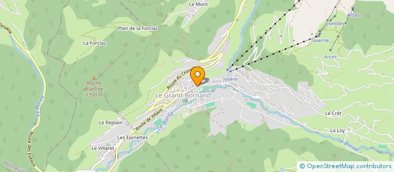 localisation de l'entreprise MADAME SANDRINE PERRILLAT-MONET  LE GRAND-BORNAND