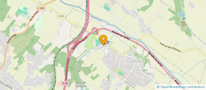 localisation de l'entreprise MADAME SANDRINE PERRIN  GRAGNAGUE