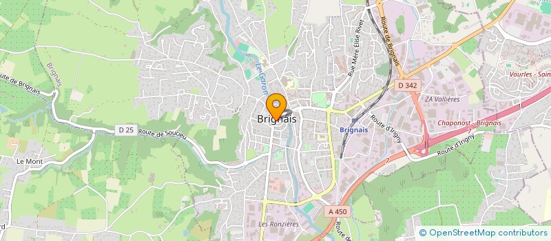 localisation de l'entreprise MADAME SANDRINE PERRIN  BRIGNAIS