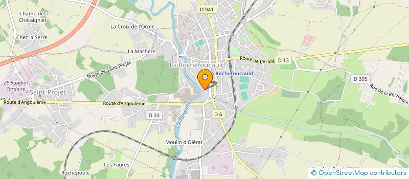 localisation de l'entreprise MADAME SANDRINE PERROT à LA ROCHEFOUCAULD-EN-ANGOUMOIS