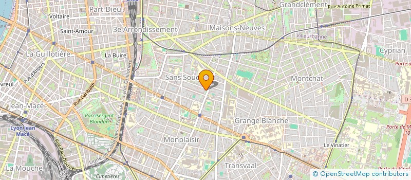 localisation de l'entreprise MADAME SANDRINE PETETIN  LYON