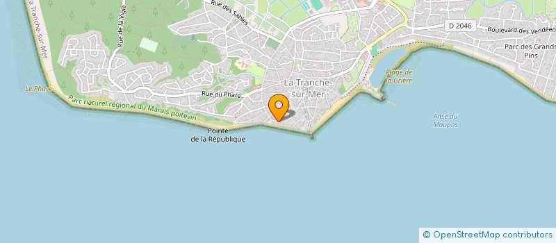 localisation de l'entreprise MADAME SANDRINE PETIT à LA TRANCHE-SUR-MER