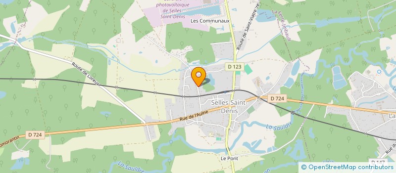 localisation de l'entreprise MADAME SANDRINE PETITJEAN  SELLES-SAINT-DENIS