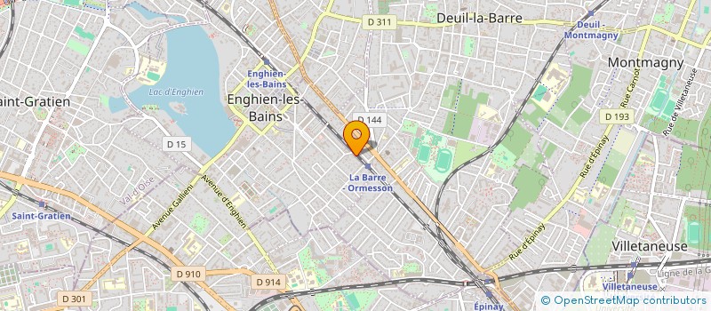localisation de l'entreprise MADAME SANDRINE PEZEMO NONA  ENGHIEN-LES-BAINS
