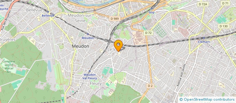 localisation de l'entreprise MADAME SANDRINE PHILIBERT  MEUDON