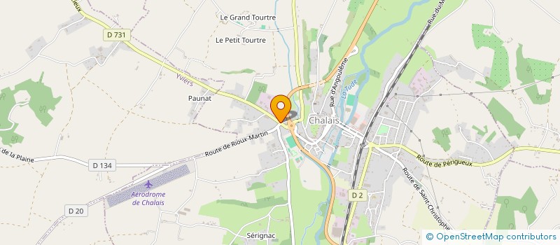 localisation de l'entreprise MADAME SANDRINE PHILIPPE à CHALAIS