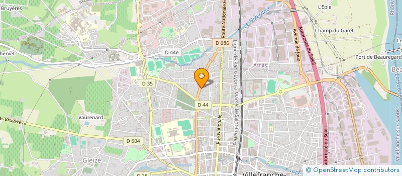 localisation de l'entreprise MADAME SANDRINE PHILIPPE DIT DUBOUSQUET  VILLEFRANCHE-SUR-SAONE