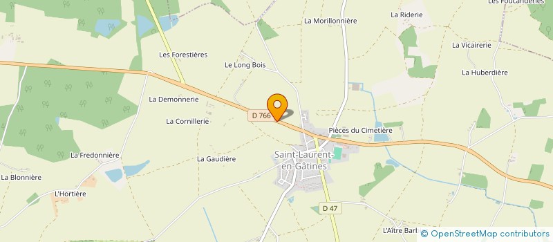 localisation de l'entreprise MADAME SANDRINE PIERRE  SAINT-LAURENT-EN-GATINES