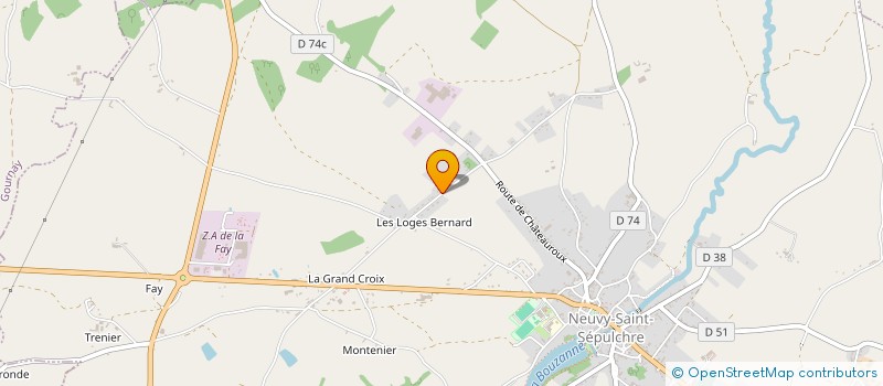 localisation de l'entreprise MADAME SANDRINE PIGET à NEUVY-SAINT-SEPULCHRE