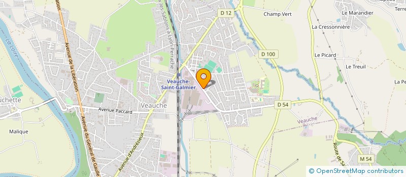 localisation de l'entreprise MADAME SANDRINE PIGNARD  VEAUCHE