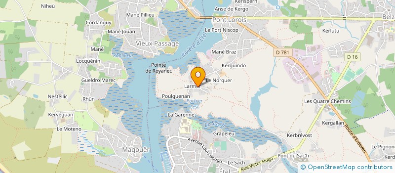 localisation de l'entreprise MADAME SANDRINE PILARD  BELZ