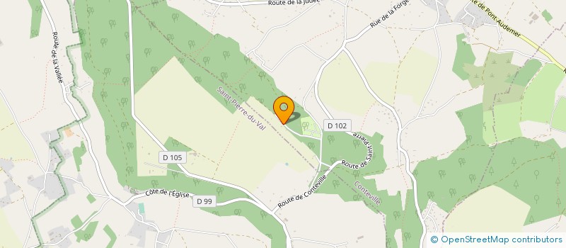 localisation de l'entreprise MADAME SANDRINE PINEAU  CONTEVILLE